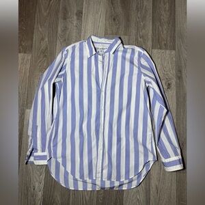 Frank & Eileen Women's Striped Long Sleeve Button Up Size M